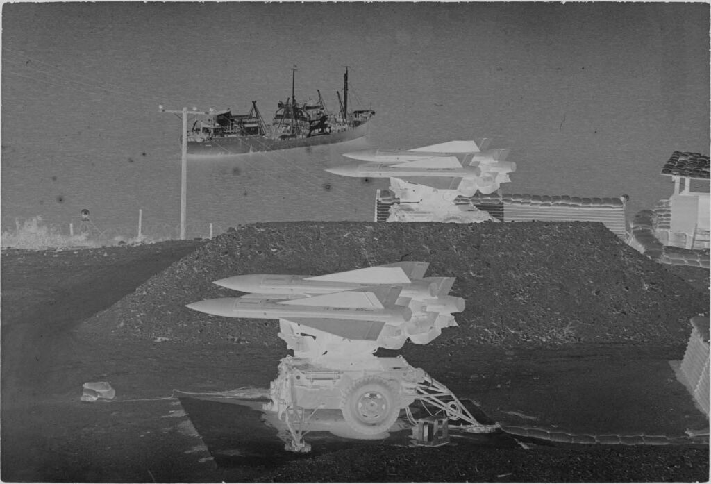 Untitled (Hawk Missiles And Large Ship In Nha Trang Harbor, Vietnam)