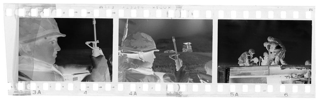 Untitled (Soldiers In Combat Gear Riding In Truck, Vietnam)