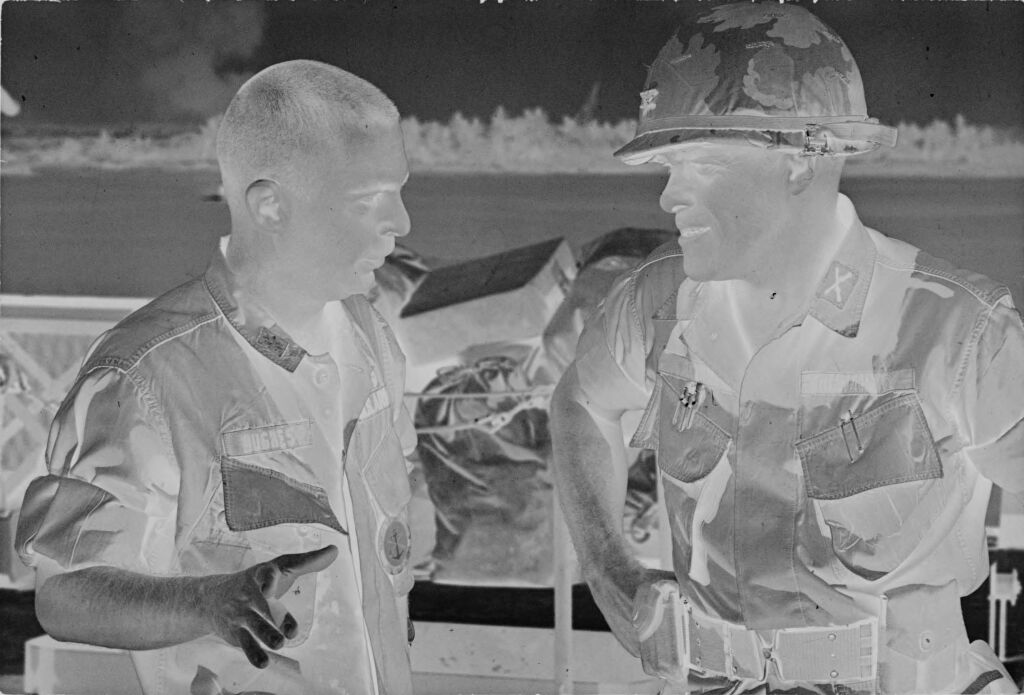 Untitled (Meeting Between Two Soldiers On Deck Of Ship, Vietnam)