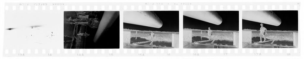 Untitled (Soldiers Using Plank To Cross Water, Vietnam)