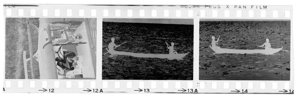 Untitled (Soldiers And Vietnamese Onboard Helicopter; Rowing A Canoe On The Water, Vietnam)