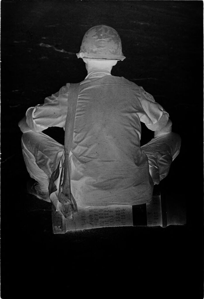 Untitled (Back Of Seated Soldier, Vietnam)