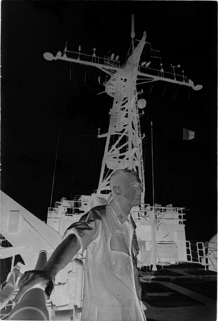 Untitled (Soldier On Deck Of Aircraft Carrier, Vietnam)