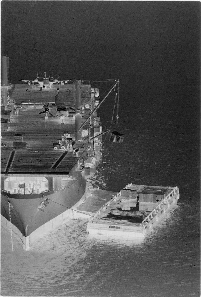 Untitled (Aerial View Of Aircraft Carrier, Vietnam)