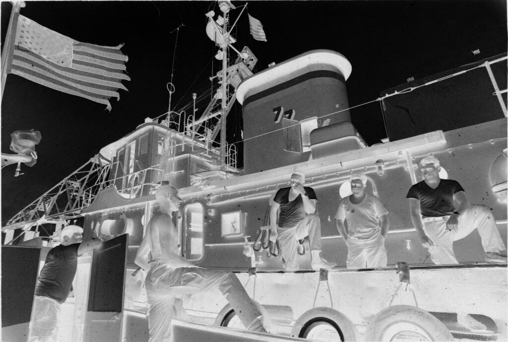 Untitled (Soldiers On Exterior Of Ship, Vietnam)