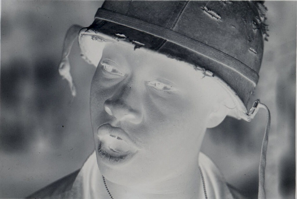 Untitled (Soldier Wearing Helmet, Vietnam)