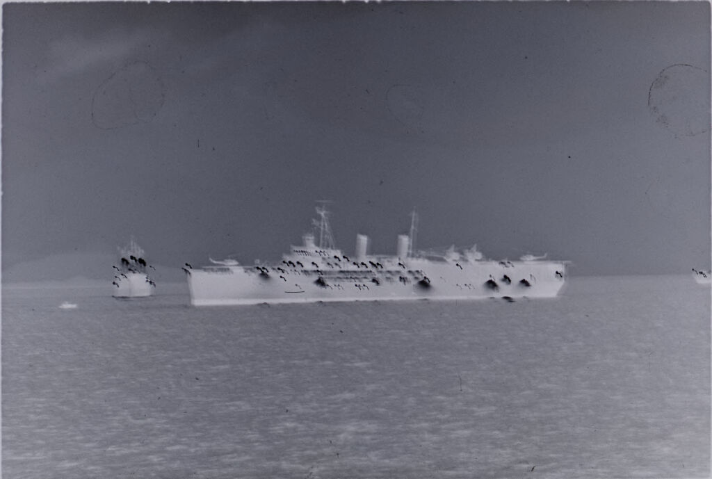 Untitled (Two Large U.s. War Ships On Water, Vietnam)