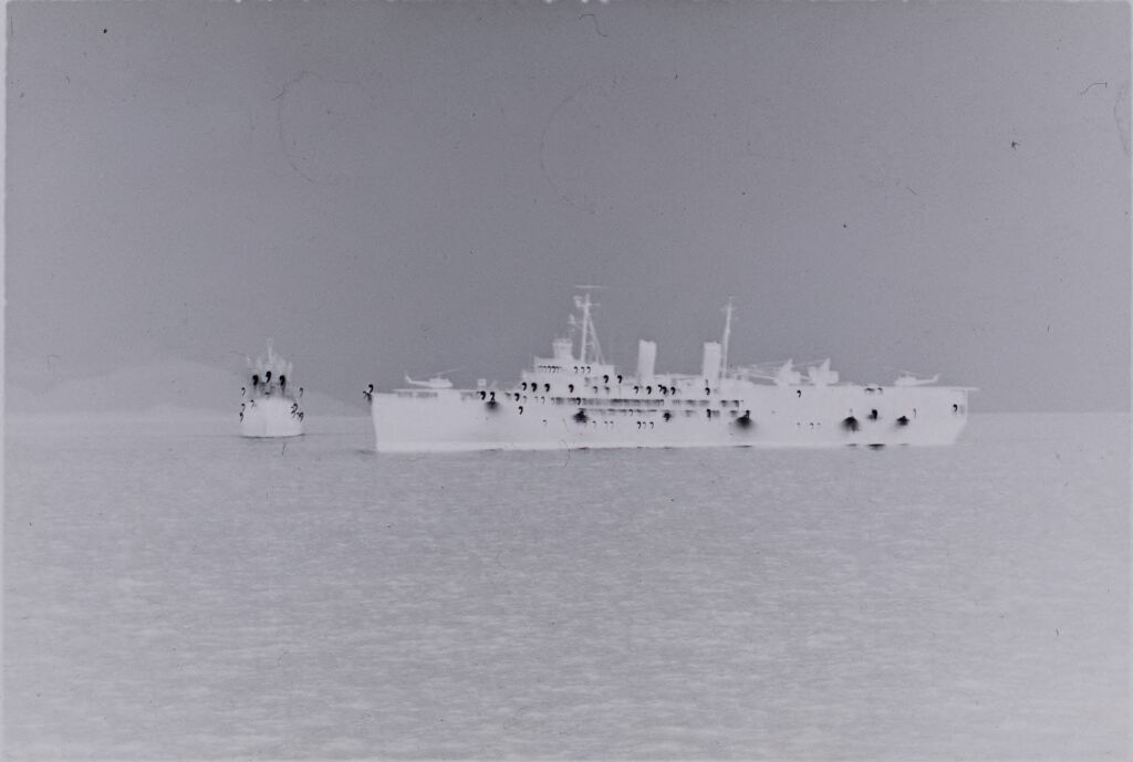Untitled (Two Large U.s. War Ships On Water, Vietnam)