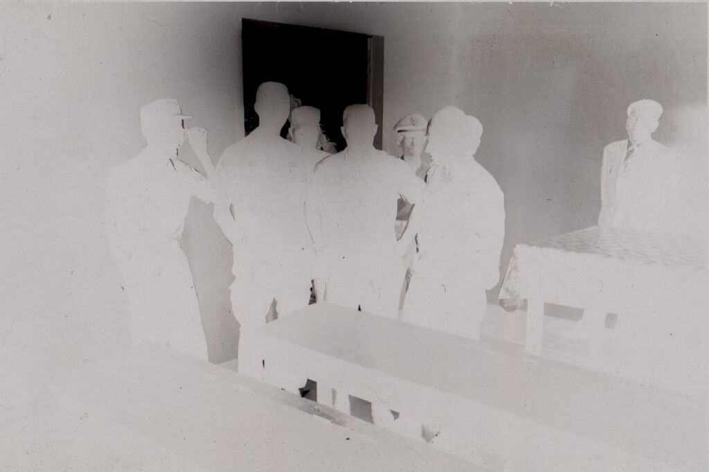 Untitled (Group Of U.s. And Vietnamese Army Officers Gathered In Room By Doorway, Vietnam)