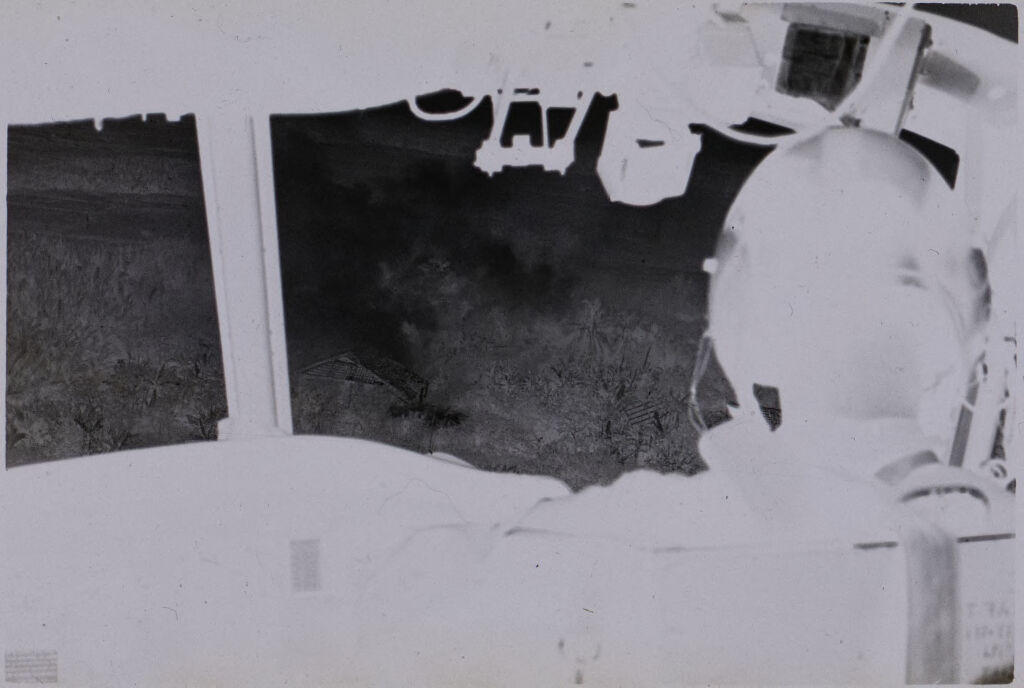 Untitled (View From Helicopter Gunship Of Viet Cong Post In Jungle South Of Saigon, Vietnam)