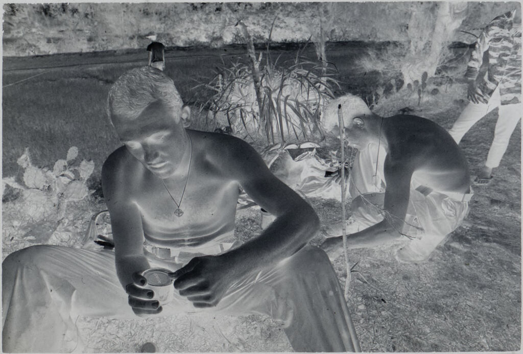 Untitled (Soldiers Stopping For A Break On Patrol, Vietnam)