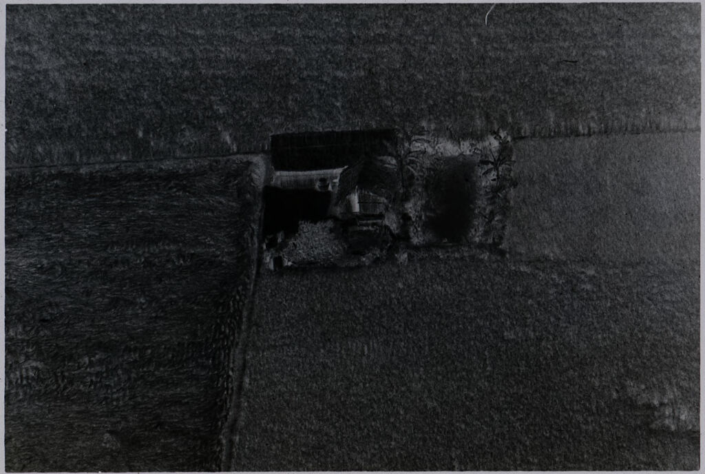 Untitled (Aerial View Of Thatched Building In Field, Vietnam)