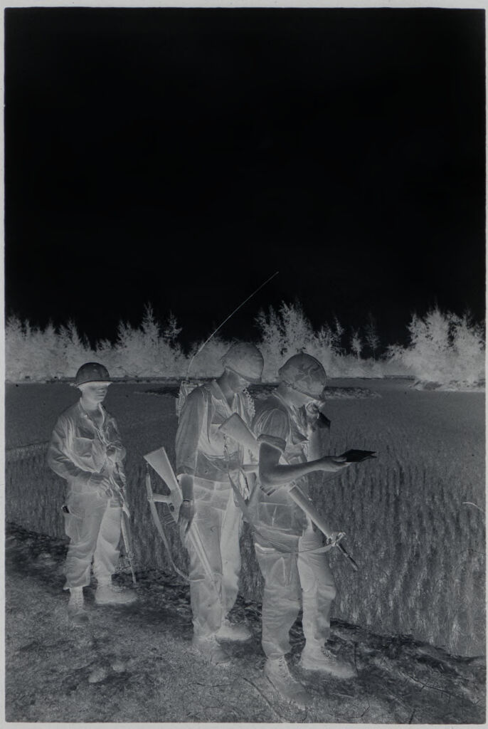 Untitled (Soldiers Walking In Rice Paddy, Vietnam)
