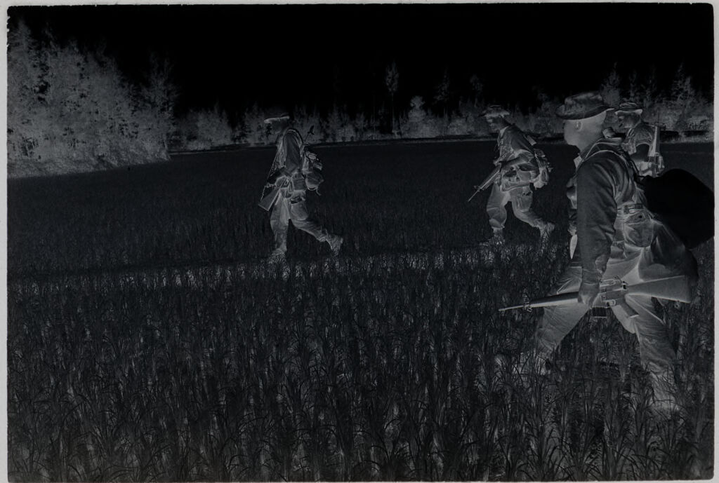 Untitled (Soldiers Walking Through Rice Paddy, Vietnam)