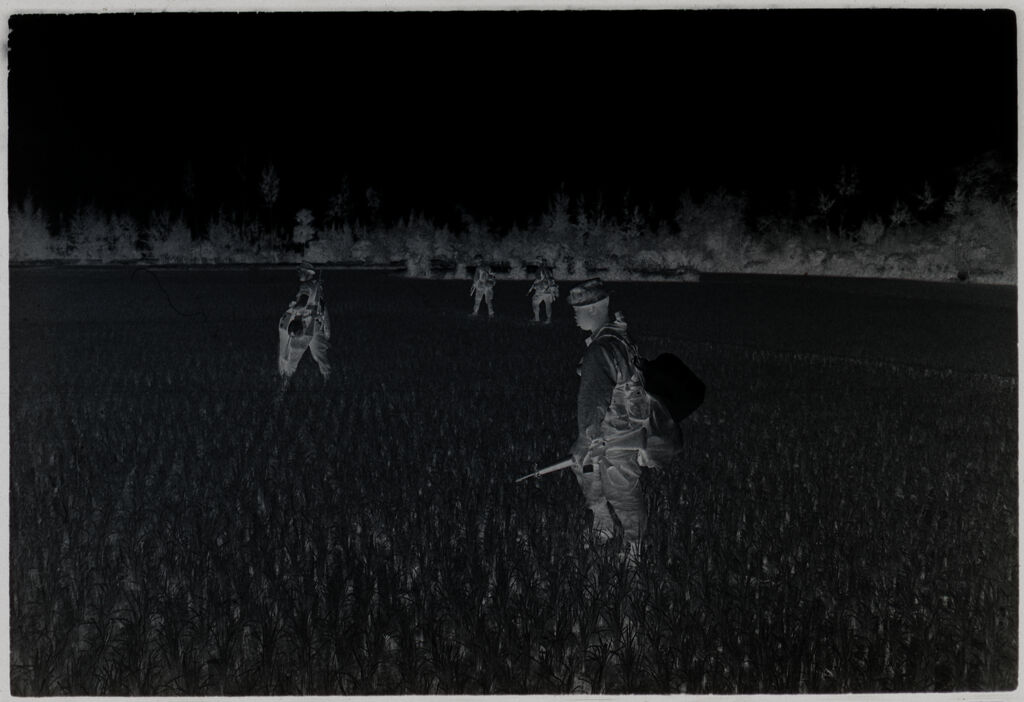 Untitled (Soldiers Walking Through Rice Paddy, Vietnam)