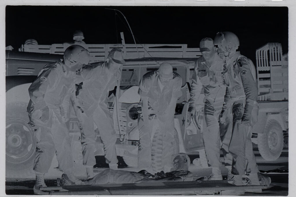 Untitled (Transferring Wounded Onto Stretcher, Vietnam)
