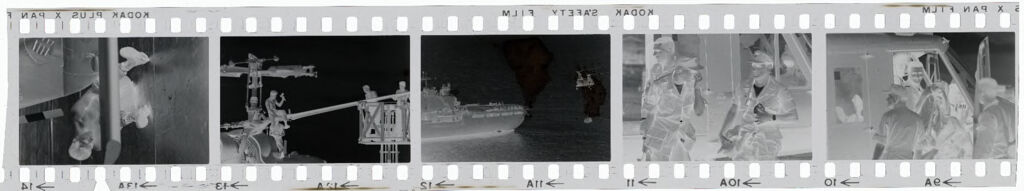 Untitled (Helicopters And Naval Ship, Vietnam)