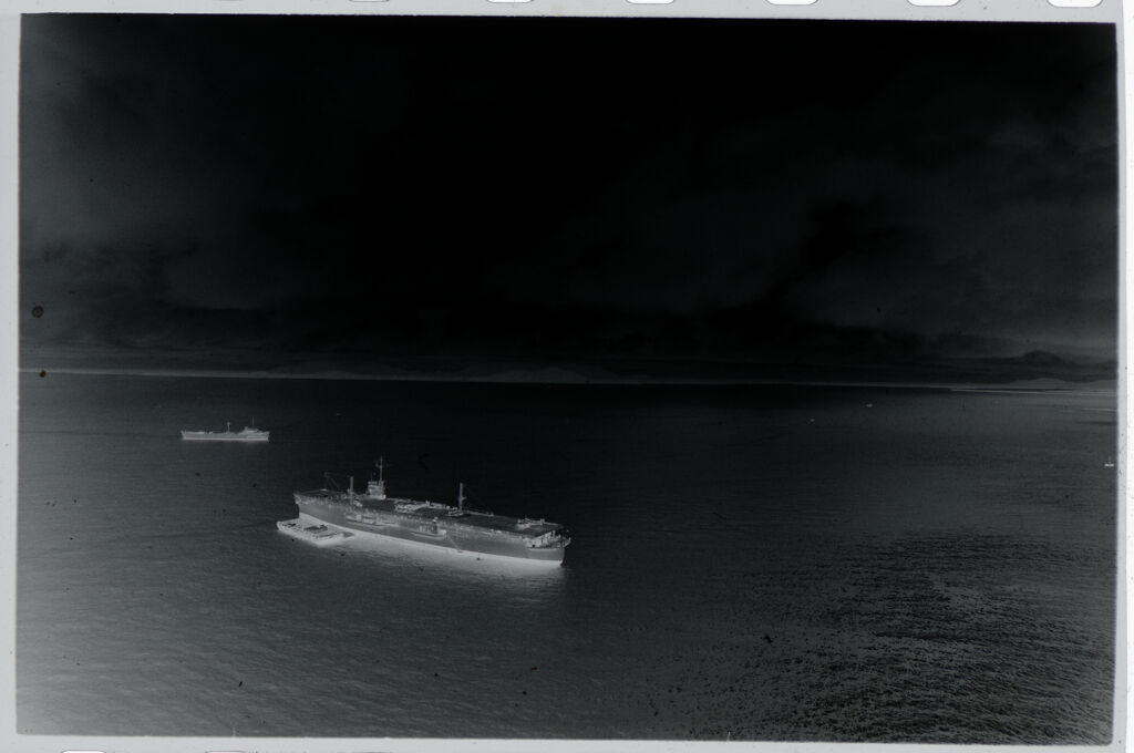 Untitled (Aerial View Of Two Ships, Vietnam)