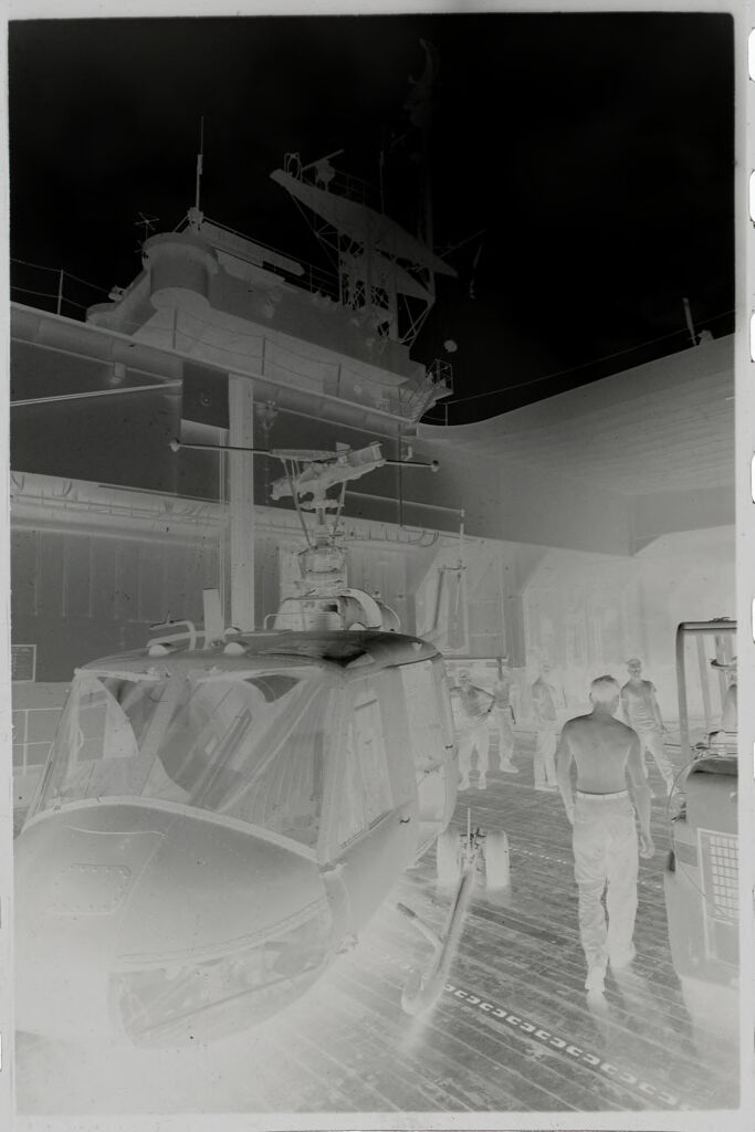 Untitled (Helicopter On Deck Of Ship, Vietnam)