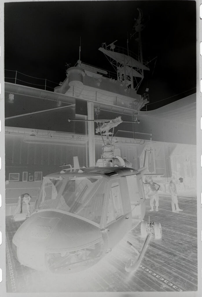 Untitled (Helicopter On Deck Of Ship, Vietnam)