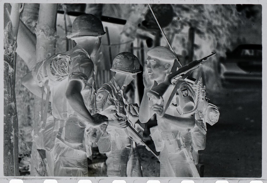 Untitled (Group Of Three Soldiers In Combat Gear, Vietnam)