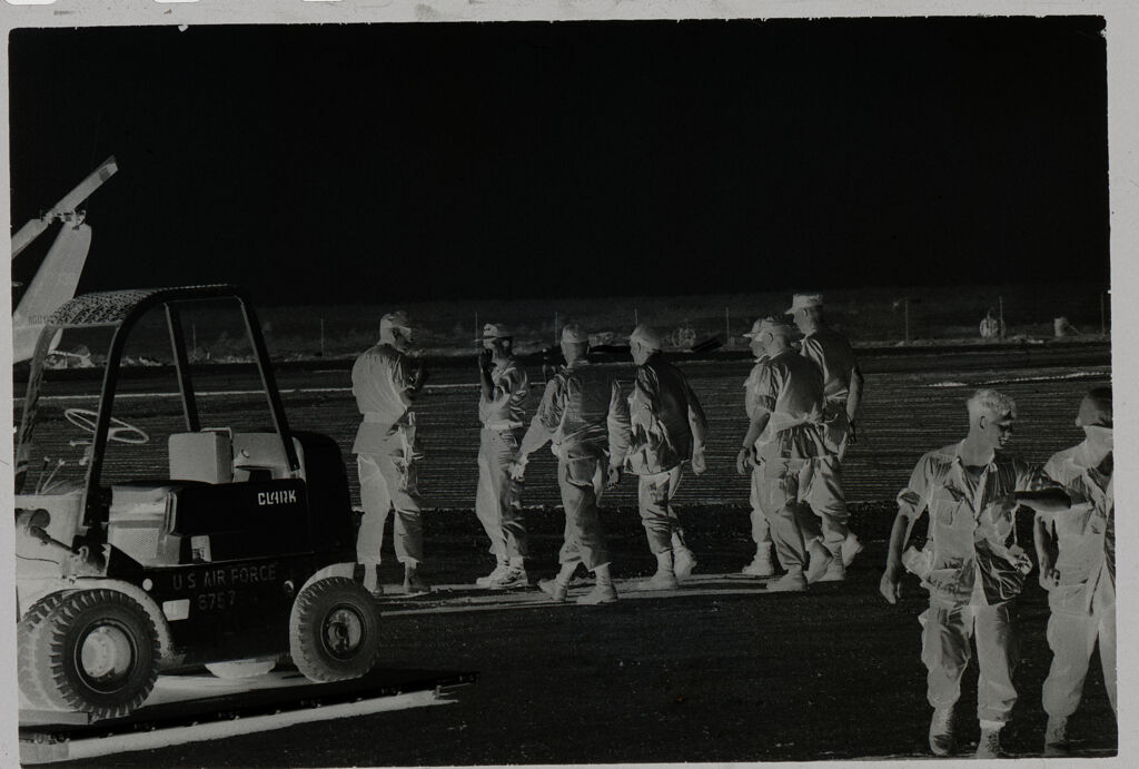 Untitled (Group Of Soldiers With Forklift, Vietnam)