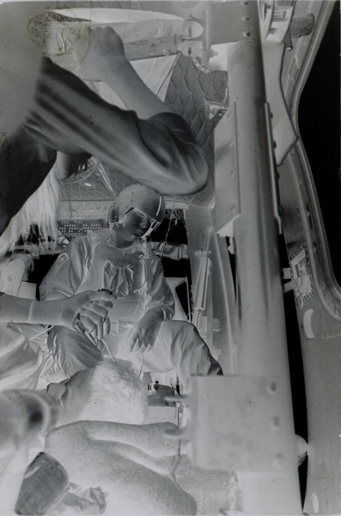 Untitled (Soldiers And Wounded Inside Medevac Helicopter, Vietnam)